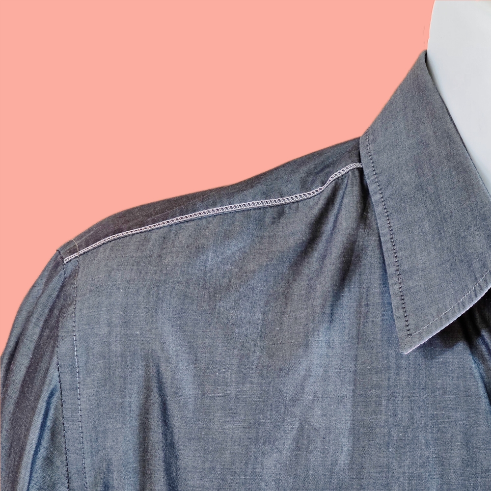 [Unique] Hugo Boss Elegant Gray Button Shirt - Picture 3 of 9